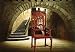 Cathedral Chair solid mahogany antique gothic replica