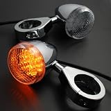 4 x Style Cruiser Chopper Front & Rear Amber LED Turn Signals Indicators for... by Astra Security