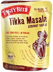 Tasty Bite Tikka Masala Simmer Sauce, Heat & Eat, 7-Ounce Pouches (Pack of 6)