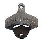 Rustic Cast Iron OPEN HERE Bottle Opener Vintage Style Wall Mount MAN CAVE