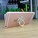 PAMISO Phone Stand Luxury rose shape Universal Phone Stand Alloy Ring Grip/Phone Holder for iPhone,Samsung, All Cell Phones (Black)