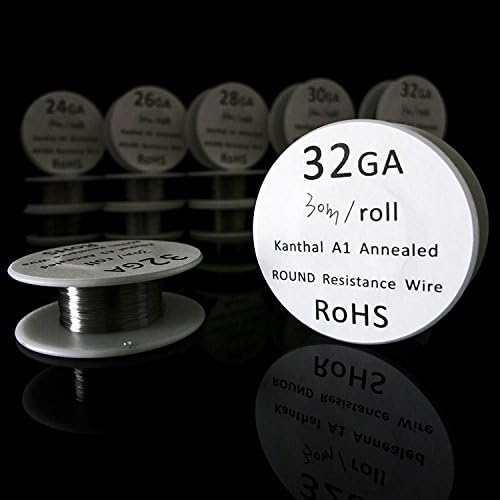 EzCloudz Kanthal AWG A1 32 Gauge Resistance Wire (100Ft) 13.75 Ohms/ft