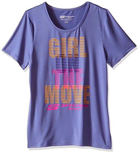 Skechers Big Girls' Move Scoop-Neck Tee