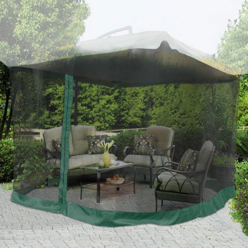 9 X9 Square 6 35ft Height Patio Umbrella Mosquito Net Gazebo Top