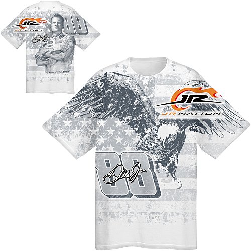 Buy Chase Authentics Dale Earnhardt, Jr. Eagle Allover Print T-Shirt by Chase Authentics