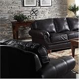 Manchester Dark Brown Leather Chair By Coaster Furniture