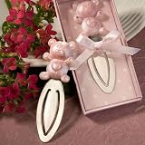 Pink Teddy Bear design Favor Saver bookmarks (Set of 72)