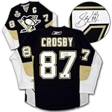 SIDNEY CROSBY Pittsburgh Penguins SIGNED 2009 Stanley Cup Premier Jersey
