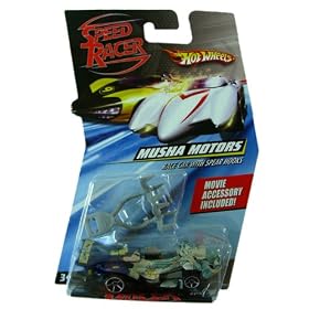 Speed Racer Musha Motors race car w/ spear hooks- Hot Wheels character model car