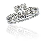 14k White Gold Diamond Ring (1/2 cttw, I-J Color, I1 Clarity)