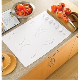 GE Appliance PP932TMWW Profile 30in Built In CleanDesign Electric Cooktop True White GE Appliance PP932TMWW Profile 30in Built-In CleanDesign Electric Cooktop True White