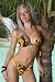 Women's Swimsuit Separate by Blue Sky Swimwear Blk Gold Tiger Full Bikini Bottom: Bathing Suit Bottom Only