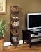 5 Shelf Seagrass CD / DVD Storage Rack