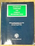Taxation of companies and company reconstructions. First supplement to the seventh edition