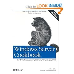 Windows Server Cookbook: For Windows Server 2003 & Windows 2000