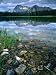 Rocky Shore of Frog Lake, Challis National Forest, Sawtooth National Recreation Area,...