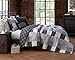 Avondale Manor Evangeline 5-piece Quilt Set, Queen, Black