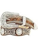 UPC 701340368163 product image for Nocona Women's Scalloped Hair On Hide Embellished Belt Brown Small | upcitemdb.com