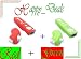 Nintendo Wii Controller & Nunchuck Silicone Skin ( Red and Green)