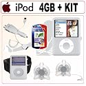 Apple 4GB IPOD Nano AAC/MP3 Player - Silver (3RD Generation) and Accessory Outfit - Apple AIPODN4GBSK1