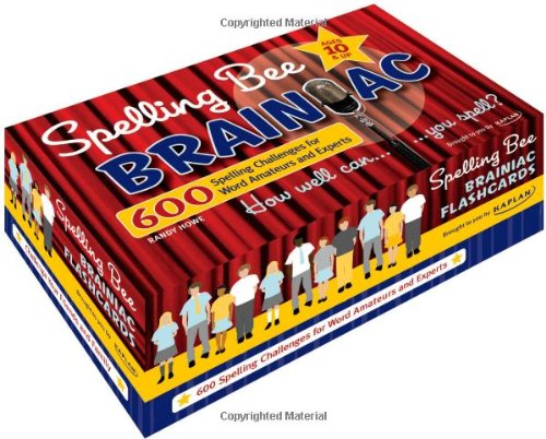 spelling bee brainiac 600 spelling challenges for word amateurs and experts ages 10 and up kaplan brainiac