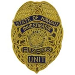 Hawaii Investigator Five O Unit Badge Pin 1"