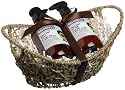 Upper Canada Soap & Candle  Pressed Olive Avocado Large Seagrass Boat Basket