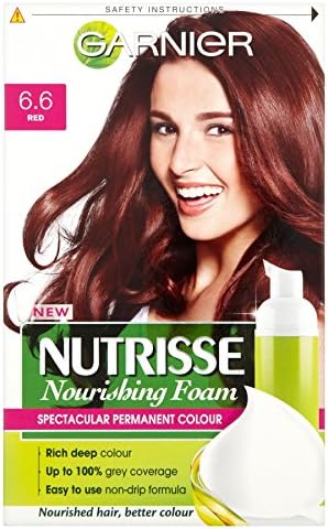 3 x Garnier Nutrisse Nourishing Foam Spectacular Permanent Colour 6.6 Red