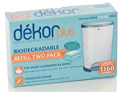 Diaper Dekor Plus 2-Pack Refill Biodegradable