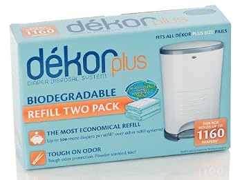 Diaper Dekor Plus 2-Pack Refill Biodegradable