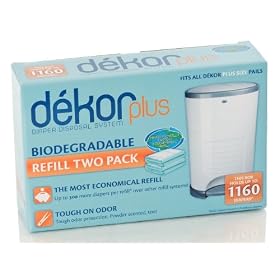 Diaper Dekor Plus 2-Pack Refill Biodegradable