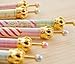 HXYTECH Set of 12 Lovely Cute Gold Crown Metal Design- 0.5mm HB Refill Mechanical Pencils Set for Writing Stationery School Office Supplies