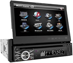Power Acoustik In-Dash DVD AM/FM Receiver with 7-Inch Flip-Out Touchscreen Monitor and USB/SD Input
