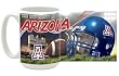 NCAA University of Arizona 15-Ounce Stadium Series Ceramic Mug