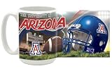NCAA University of Arizona 15-Ounce Stadium Series Ceramic Mug