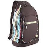 Thermos Raya Brown Insulated Rainbow Striped Lunch Sling Pack