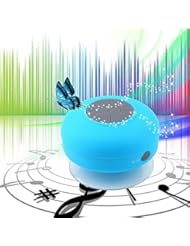 Wireless: Welltop? HOT Six-color 10M Portable waterproof Suction Wireless Bluetooth shower Speaker with mic mini loudspeakers music car speakers sound boombox for phones ＆Car Handsfree Receive Call,Bluetooth 3.0 + EDR（IOS: iPhone, tablet, iPod, Mac... Android: samsung, HTC, MOTO, huawei, zte, millet, cool...)(Blue) - Welltop
