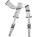 DiMarzio DD2242 - Steve Vai Cliplock Guitar Strap - Art Edition - White,1.5x15x12.02