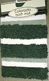 Colorado Quality Twist Stripe Bathmat SEAWEED
