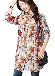 Long Sleeves Cotton/Linen Spring Winter  Dress