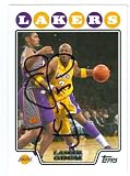 Lamar Odom Autographed/Hand Signed Basketball Card (Los Angeles Lakers) 2008 Topps #87