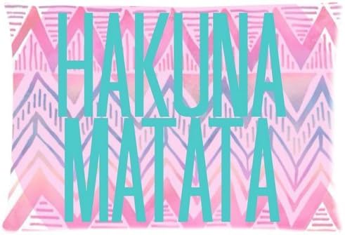 Honey Pillowcase Hakuna Matata Standard 20x30 Inch Pillow Cover One Side