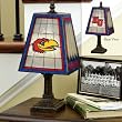 Kansas Jayhawks Memory Company Art Glass Table Lamp NCAA College Athletics Fan Shop Sports Team Merchandise