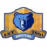 NBA Memphis Grizzlies 11-by-17 inch Established Wood Sign