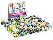 My Toy House Replacement Marbles for Marble Run - Set of 100 - Assorted Colors - Size 9/16 Inch (14mm) - 100% Glass