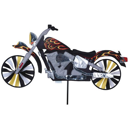 Vehicle Wind Spinner - Motorcycle - Flame (32in)