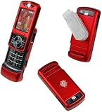 RED RUBBERIZED PROGUARD COVER HARD CASE (With Optional Detachable Belt Clip) for MOTOROLA RIZR Z3 - RETAIL PACKAGING