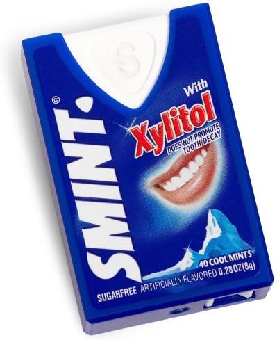 Smint Cool Mints with Xylitol, 40-Count Mints Dispensers (Pack of 12) by Candy Smint