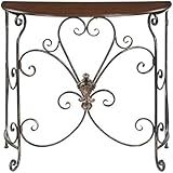 Convenience Concepts Wyoming Entryway Table, Black Antiqued Finish