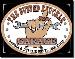 Busted Knuckle Garage Metal Tin Sign